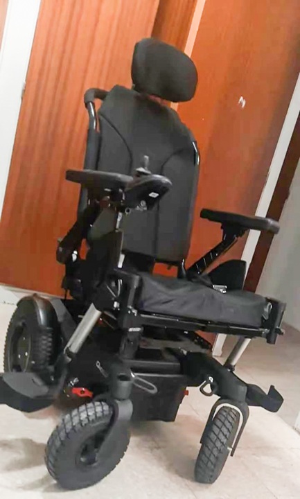 La silla de ruedas de Robleto. LA PRENSA/ CORTESÍA