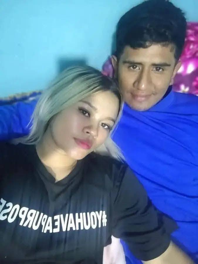 Alondra Eveleny Bermúdez Martínez, de 19 años, y su pareja, José Aníbal Palacios Mendoza, de 25. Foto: Mirna Ugarte Interactivo/Facebook.