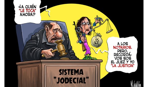 Caricatura 18/11/2025 / «El juez y la justicia»