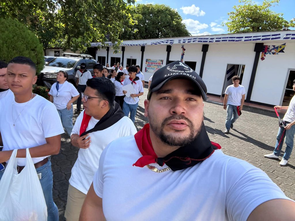 El abogado Harry Valle en una actividad partidaria de los sandinistas. Foto: Tomada de redes.