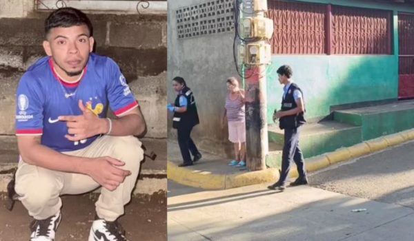 Asesinan a balazos a joven cuando se encontraba afuera de su casa en Managua