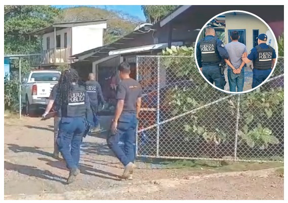 Nicaragüense se entrega a la Policía de Costa Rica tras asesinar a machetazos a su cuñado en Guanacaste. Foto: radio La Primerísima/Facebook. 