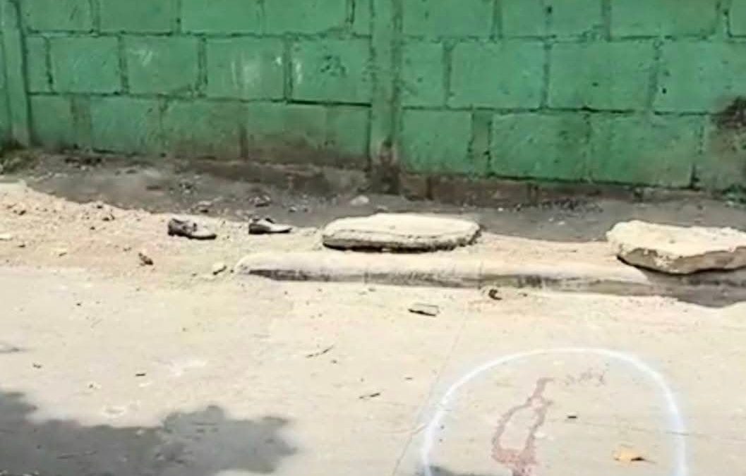 Lugar donde ocurrió el accidente de tránsito donde perdió la vida una menor de año y medio en Managua. Foto: prensa oficialista.