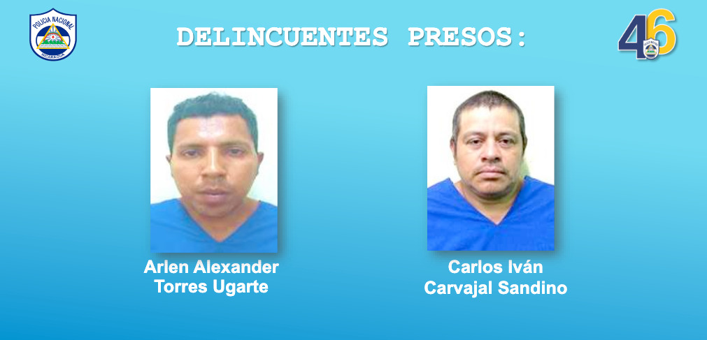 Policía captura a dos sujetos que cargaban con droga y millones en efectivo. Foto: Policía Nacional.