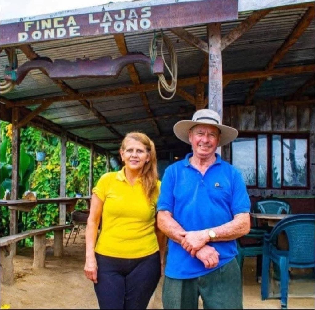 Maureen Molina y Antonio “Toño” Badilla, fueron asesinados en su Finca Lajas Donde Toño en Costa Rica. Foto: radio la Primerísima.