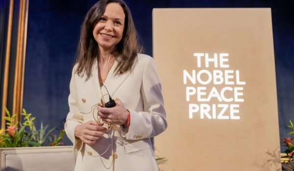 La líder opositora venezolana y nobel de la Paz 2025, María Corina Machado. EFE/Heiko Junge