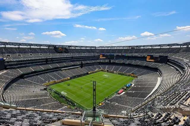 Vista del estadio de New Jersey, una de las sedes del Mundial de 2026.