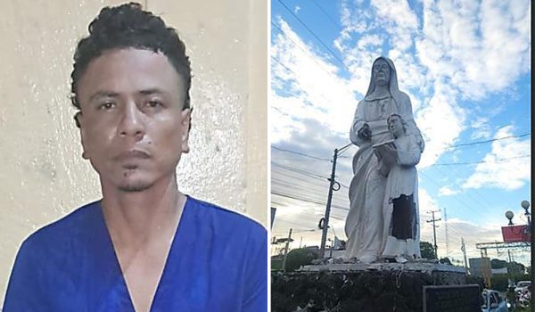 Delincuente con amplio historial provocó daños a la imagen de la patrona de Chinandega
