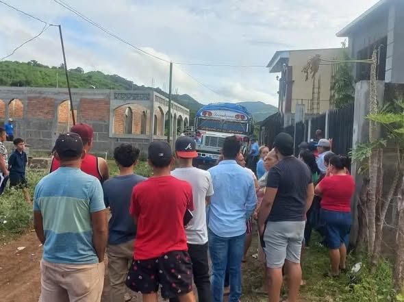 Imagen del día del asesinato del transportista Francisco Castellón Lúquez
