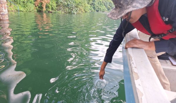 Enacal mantiene monitoreo en la Laguna de Asososca ante volte térmico. Foto: Enacal