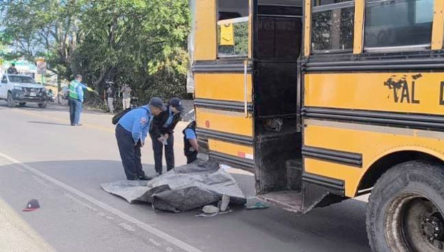 Roniel Anastasio Baca, murió aplastado por un bus en Estelí. Foto: canal 8.