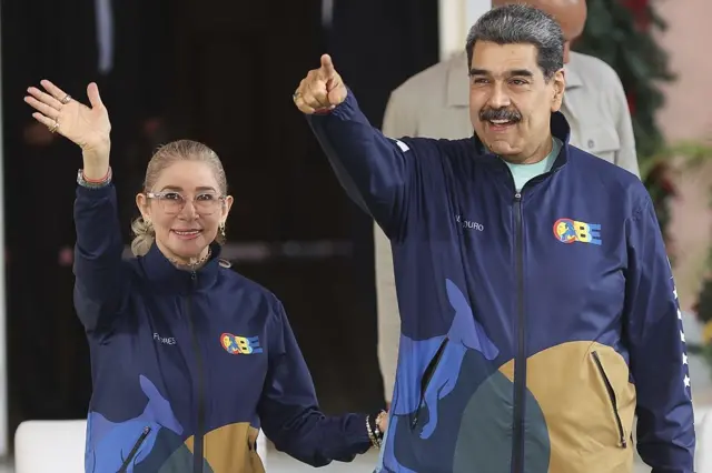Cilia Flores y Nicolás Maduro.