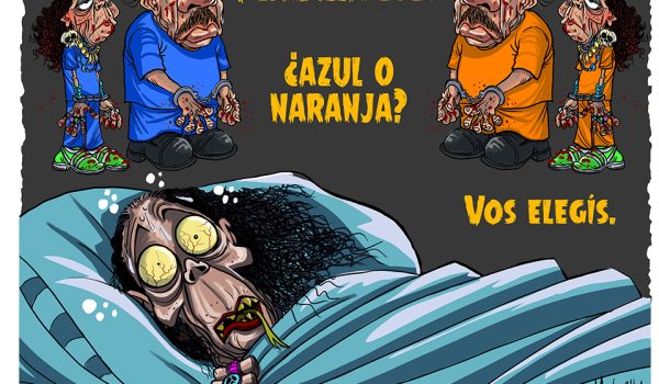 Caricatura 15/01/2026 / ¿Azul o naranja?