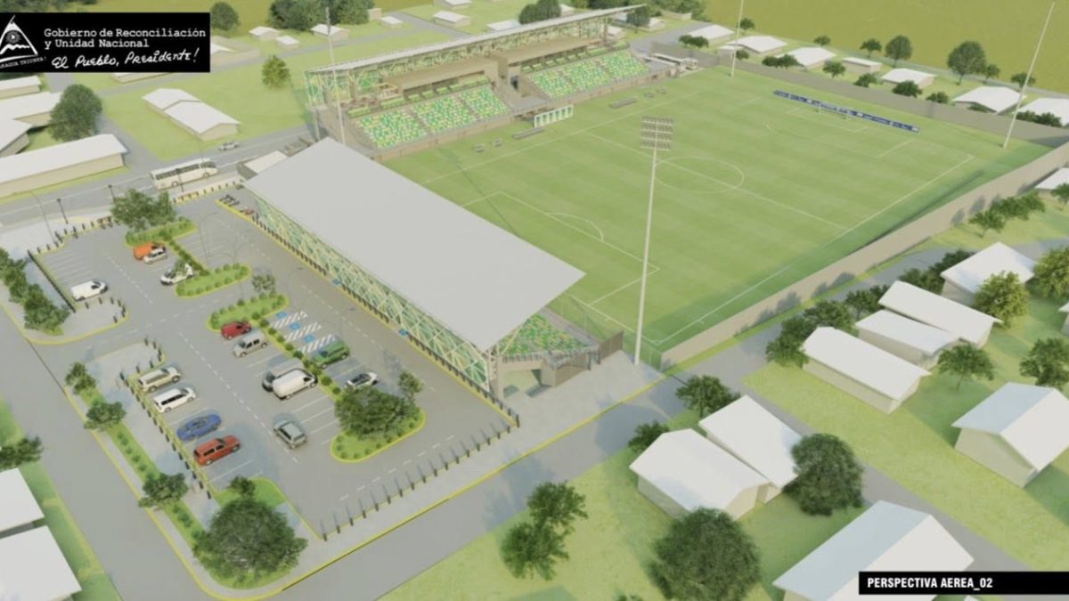 Estadio Municipal de Futbol General Juan Gregorio Colindres de Jalapa tendrá capacidad para 3,000 espectadores. Foto: Tomada de la Alcaldía de Jalapa.