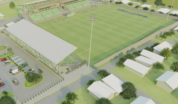 Estadio Municipal de Futbol General Juan Gregorio Colindres de Jalapa tendrá capacidad para 3,000 espectadores. Foto: Tomada de la Alcaldía de Jalapa.