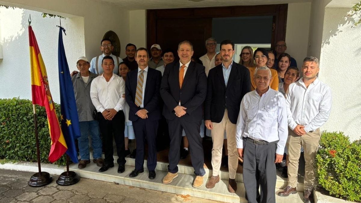 13 de enero de 2026. El personal de la Embajada de España en Nicaragua le da la bienvenida al embajador Sergio Farré Salva. De manera sorpresiva, él fue expulsado once días después por el régimen de Daniel Ortega.