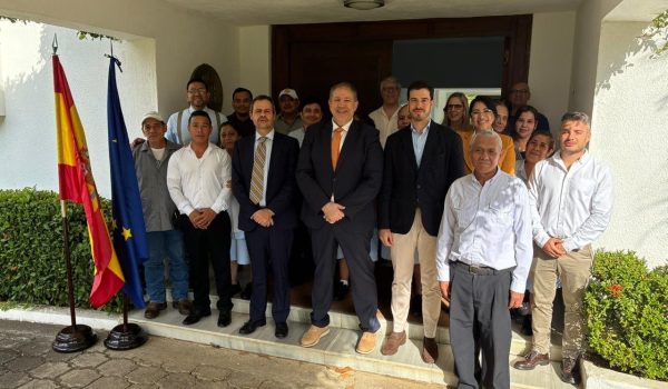 13 de enero de 2026. El personal de la Embajada de España en Nicaragua le da la bienvenida al embajador Sergio Farré Salva. De manera sorpresiva, él fue expulsado once días después por el régimen de Daniel Ortega.