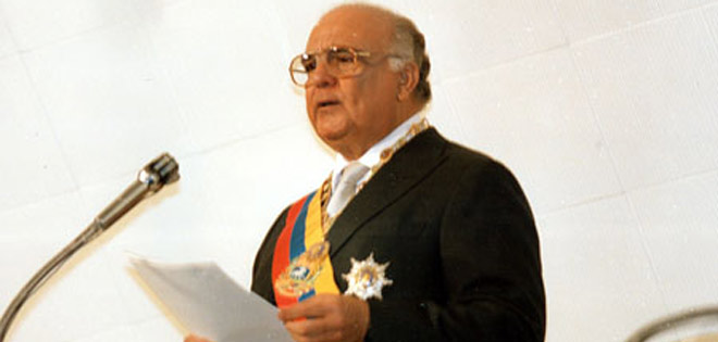 El expresidente de Venezuela Jaime Lusinchi. 