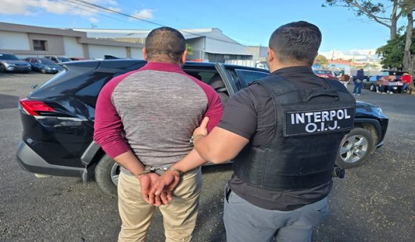 Interpol captura en Costa Rica a nicaragüense acusado de violar a una adolescente