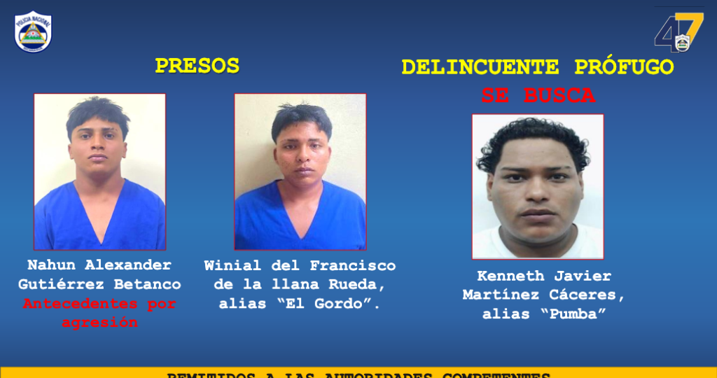 Policía Nacional presenta a los tres sospechosos de envenenar un perol de vaho en el Mercado Oriental