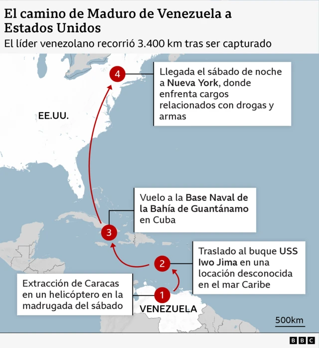 El camino de Maduro de Venezuela a Estados Unidos