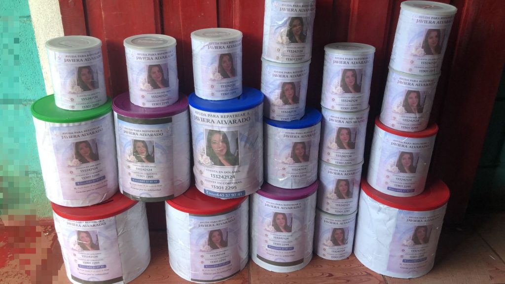 Inician campaña de recaudación para repatriar el cuerpo de Javiera Alvarado desde España hasta Boaco