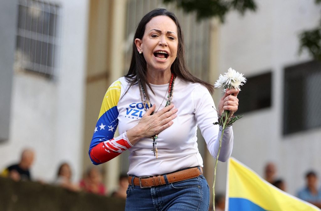 La líder opositora venezolana y premio nobel de la paz, María Corina Machado. LA PRENSA/ARCHIVO