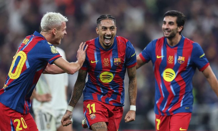 El Barcelona derrota al Real Madrid y conquista la Supercopa