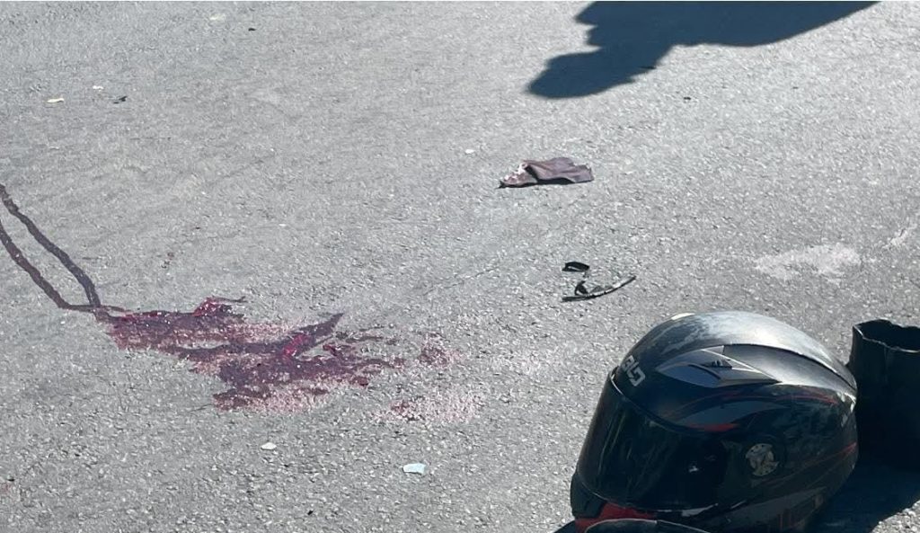Accidente en Nindirí en el que murió Yamileth de los Ángeles Ñurinda Gutiérrez, de 40 años.