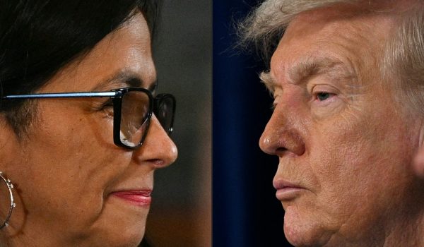 Trump reacciona al discurso desafiante de Delcy Rodríguez: «Tenemos una muy buena relación»