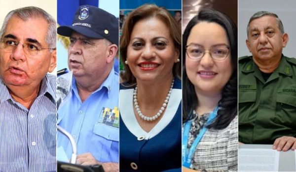 Los cinco nuevos sancionados por Estados Unidos.