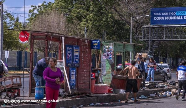 Comerciantes desalojados por la Alcaldía de Managua no fueron indemnizados y tampoco reubicados. Foto: Tomada de la Alcaldía de Managua.