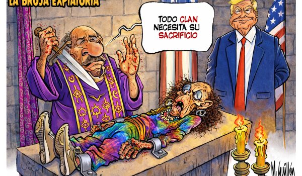 Caricatura 07/02/2026 / La bruja expiatoria