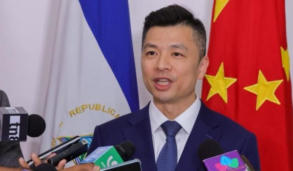 El embajador de China en Nicaragua, Qu Yuhui. Foto: medios oficialistas.