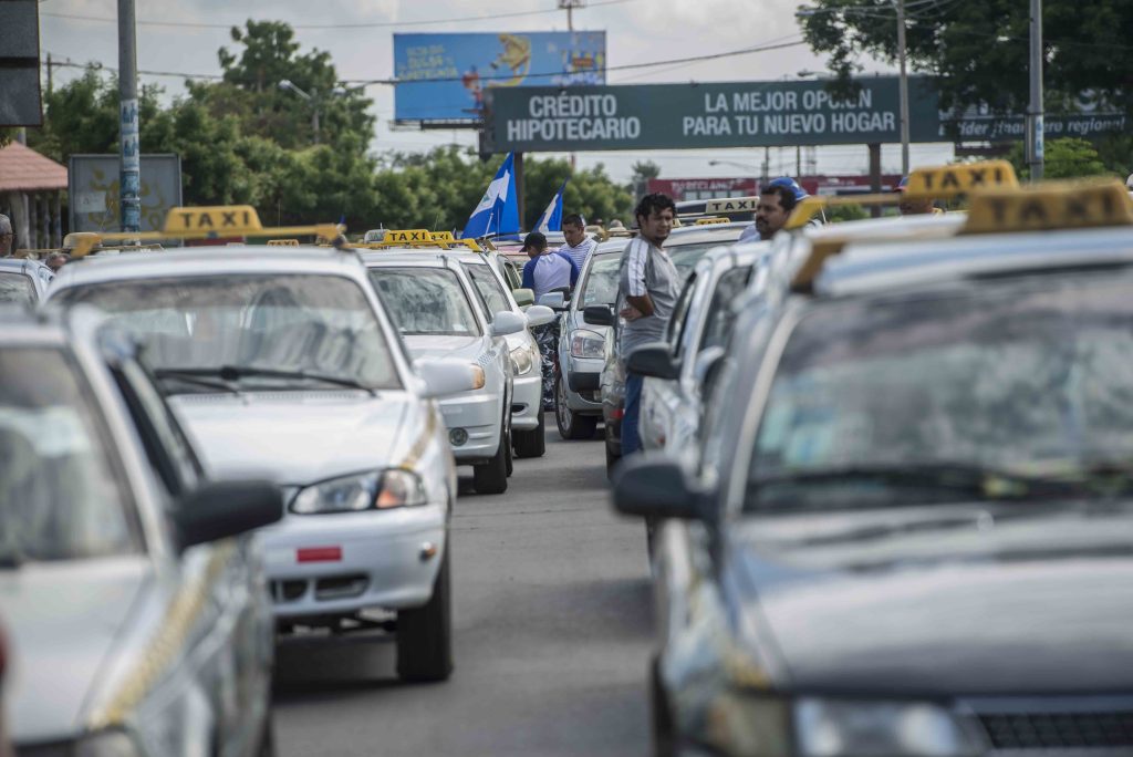 taxistas sandinistas en contra de indrive