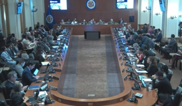 Sesión de la OEA sobre la situación de Nicaragua, miércoles 4 de enero de 2026. Captura de pantalla.