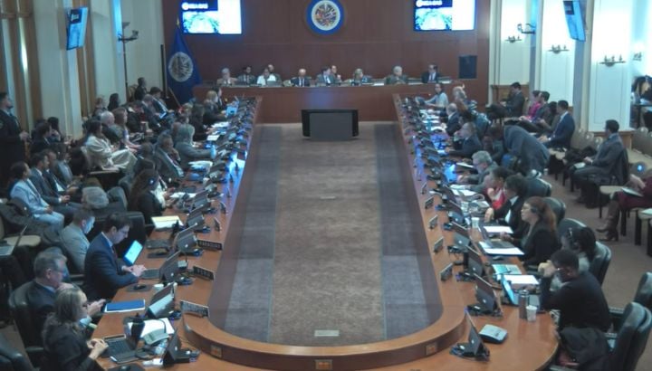 Sesión de la OEA sobre la situación de Nicaragua, miércoles 4 de enero de 2026