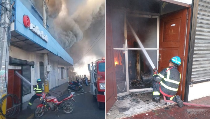 Incendio en tienda Curacao, León. Foto: Redes Sociales