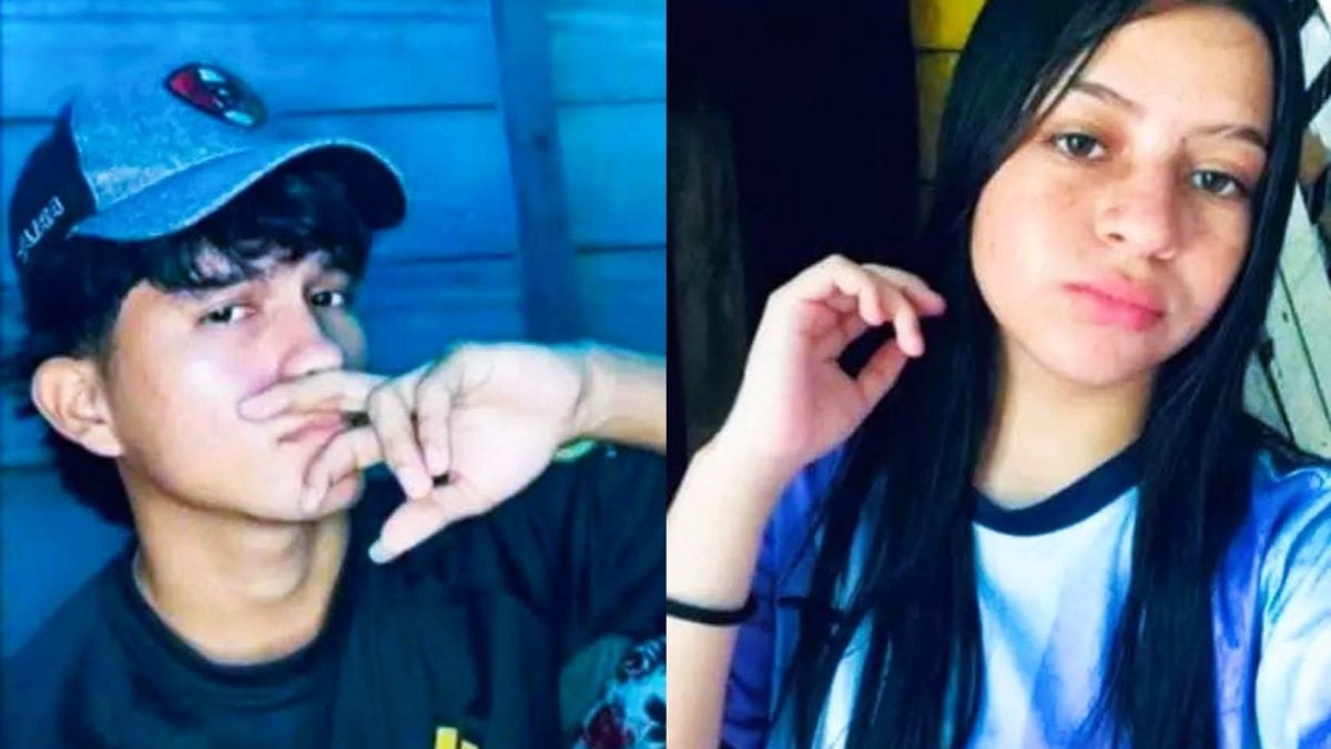 Mereling Suárez, de 15 años (a la derecha) y su novio Yasser Yassir Aguinaga, de 19 (a la izquierda), murieron en un accidente de motocicleta en Rosita. Foto: Noticias de Bluefields/Facebook.