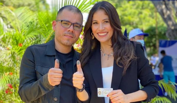 Xiomara Blandino y Juan Carlos Ortega Murillo, nuera e hijo de los dictadores. Xiomara Blandino/Facebook