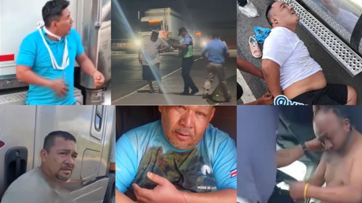 Transportistas centroamericanos de carga pesada sufrieron al menos media docena de asaltos al transitar por Nicaragua en el último trimestre. Fotos: Capturas de videos divulgados en redes sociales.
