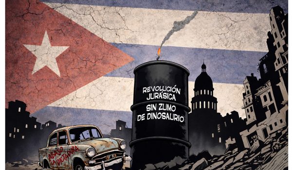 Caricatura 19/02/2026 / Dependencia del zumo de dinosaurio