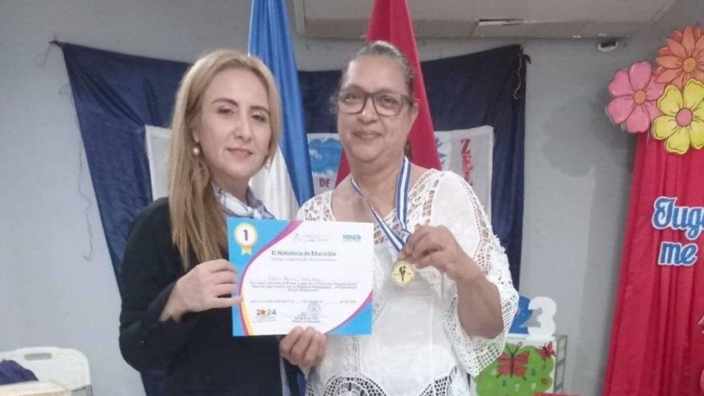 Profesora Adilia Mercedes Selva, de 58 años, murió el 7 de febrero en un accidente en Carretera a Catarina, en Masaya. Foto: Ministerio de Educación de Diriá.