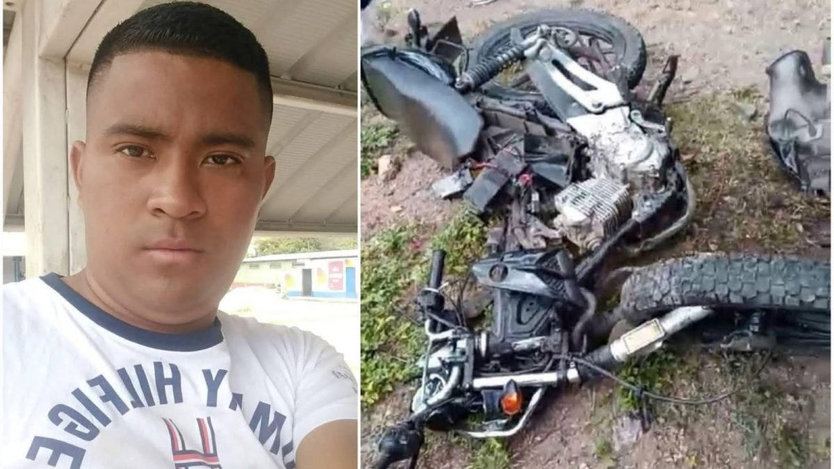 El inspector de la Policía Nacional, Lenner José Salgado, murió en un accidente provocado por un conductor ebrio. Foto: Prixel Channel Nicaragua/Facebook.
