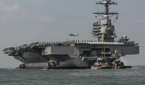 Estados Unidos desplegó el portaviones USS Gerald R. Ford en el Mar Caribe en noviembre de 2025.
