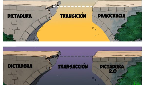 Caricatura 01/03/2026 / Transición vs transacción