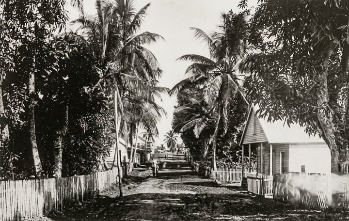 Punta Fría, uno de los primeros barrios de Bluefields, ciudad que fue tomada por tropas leales a José Santos Zelaya en febrero de 1894 y que significó la reincorporación de la Costa Mosquitos a Nicaragua. LA PRENSA/ TOMADA DE REDES SOCIALES