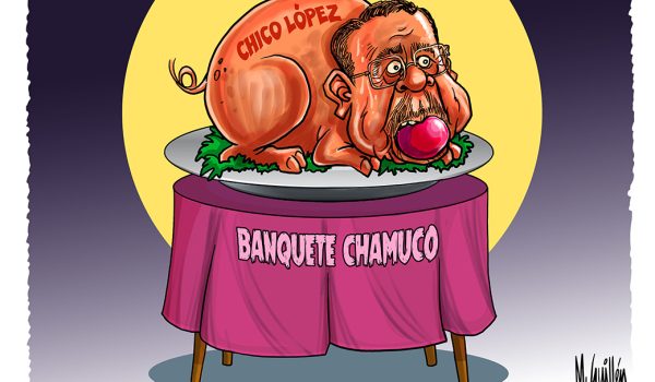Caricatura 27/03/2026 / El banquete chamuco