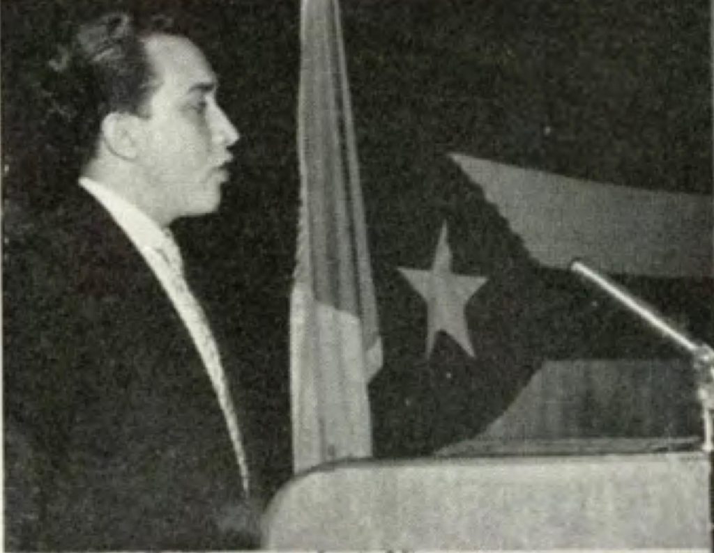 El exdiplomático cubano Guillermo Belt en 1950.