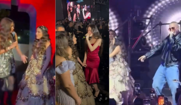 Diferentes celebridades se presentaron en la fiesta de 15 años de la joven Mafer en Tabasco, México. Foto: Captura de video/TikTok/@lachismeriamx